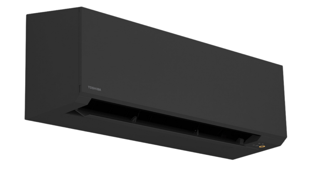 Toshiba Kazumi+ airco wandmodel zwart modern interieur